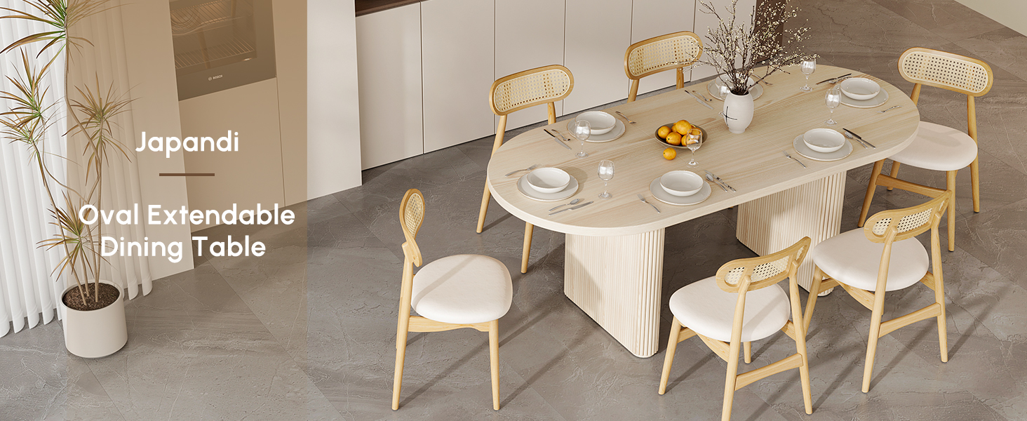 （母）はは　ダイニングテーブル Amazon.com - homary Oval Dining Table for 4-6, 63